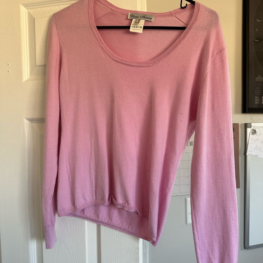 Pastel Pink Crew Neck Sweater